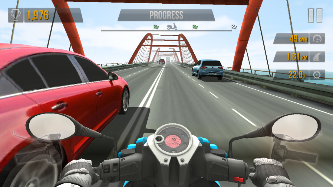 Traffic Rider review: an old highway from a new angle.