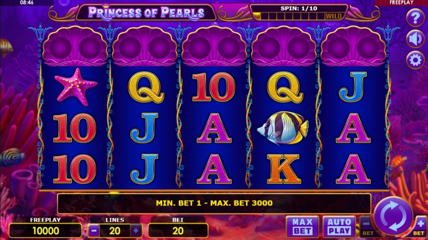 Carretel de slot Princess of Pearls