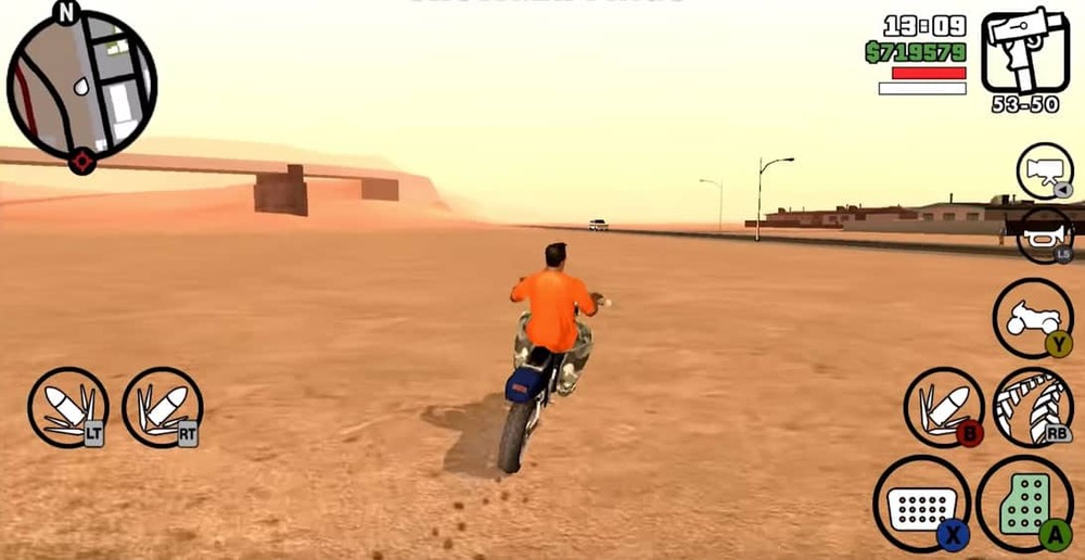Gameplay of the mobile game GTA: San Andreas