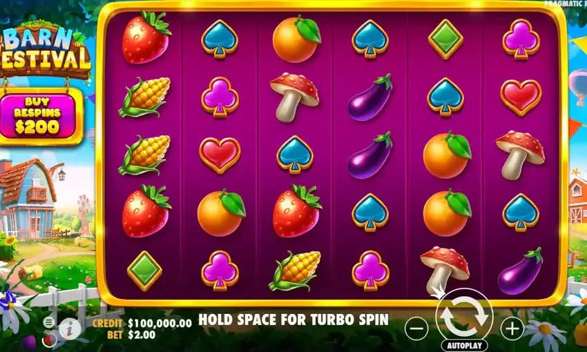 Barn Festival Slot Gameplay