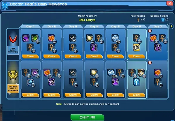Daily login bonus